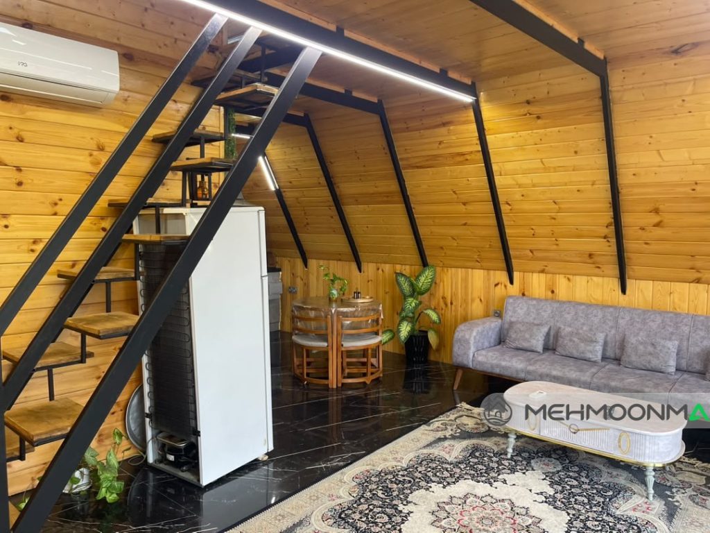 کلبه سوئیسی دوخواب جنگلی